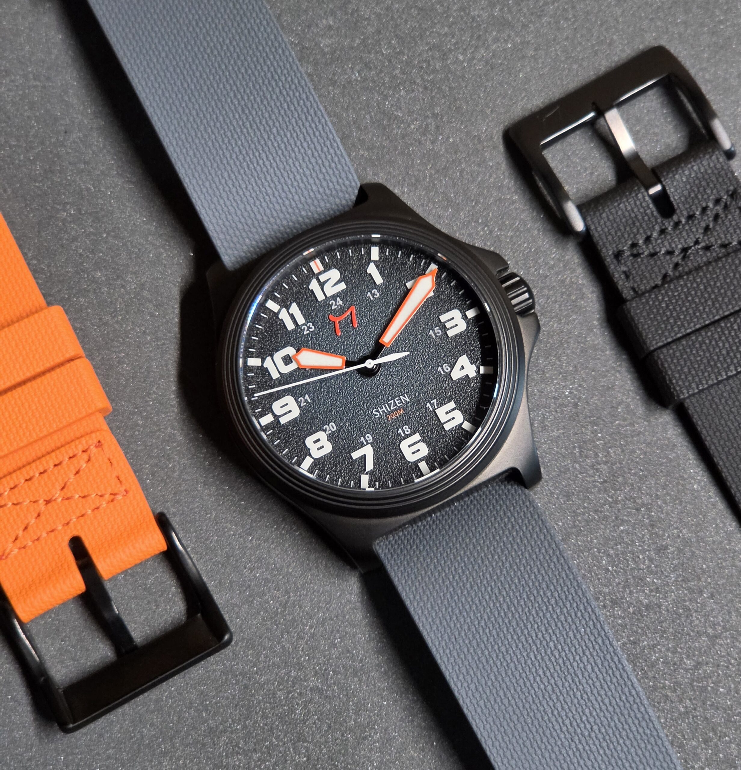 Shizen - 38MM - DLC Coated Field Watch - Fixed Lugs - PRE-ORDER SALE - Image 3